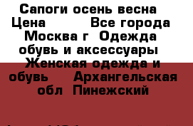 Сапоги осень-весна › Цена ­ 900 - Все города, Москва г. Одежда, обувь и аксессуары » Женская одежда и обувь   . Архангельская обл.,Пинежский 